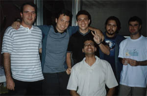Davi, Freddy, Ricardinho, Junior, Bernardo e John