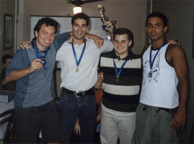 Freddy, Rodrigo, Paulinho e Tadeu