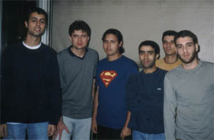 Gugu, Ricardo, Junior, Luiz Magno, Daniel e Dudi
