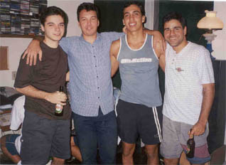 Leo, Freddy, Fabiano e Akhilesh
