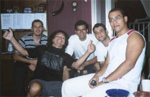 Luiz, Freddy, John, Dudi e Felipe