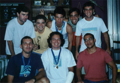 Bernardo, Leo, Sandro, Fabiano & Dudi. Luiz Alexandre, Freddy e Felipe